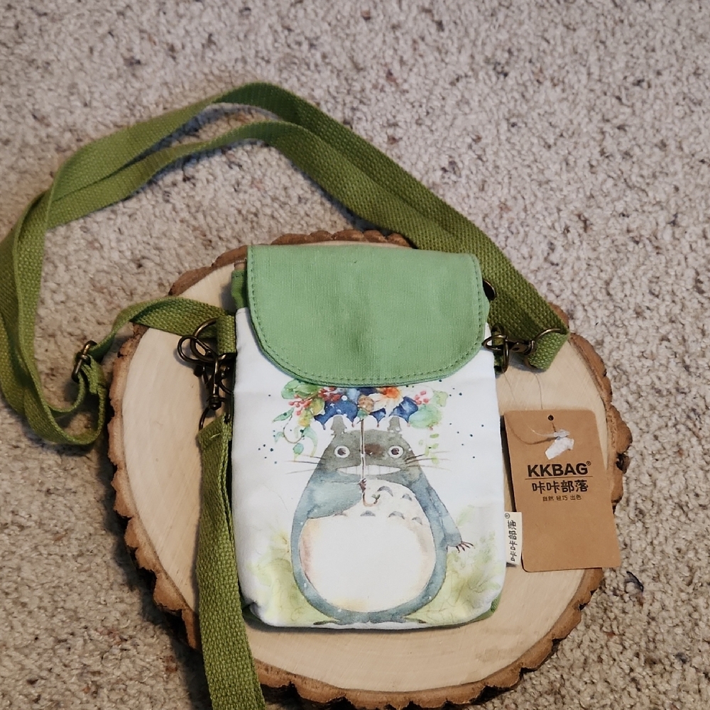 KKBAG Green & White Animal Deign Crossbody Handbag